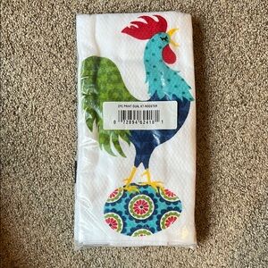 Colorful Rooster Kitchen Towel Set, 2 pack